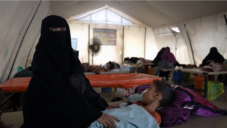 الصحة العالمية: ارتفاع حالات الكوليرا في أوساط النازحين الفارين من تصاعد القتال في اليمن